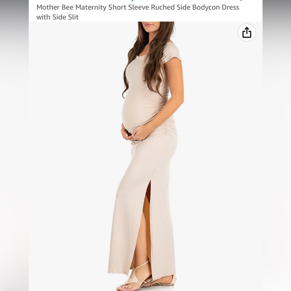 Maternity Bodycon Maxi Dress